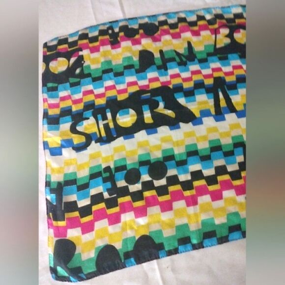 2 💯 Silk Scarf Neck Scarf Square Handkerchief Unisex Pocket Scarf - Picture 10 of 12